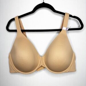 Ambrielle Everyday Full Coverage Bra 44C Convertible Beige T-shirt Underwire